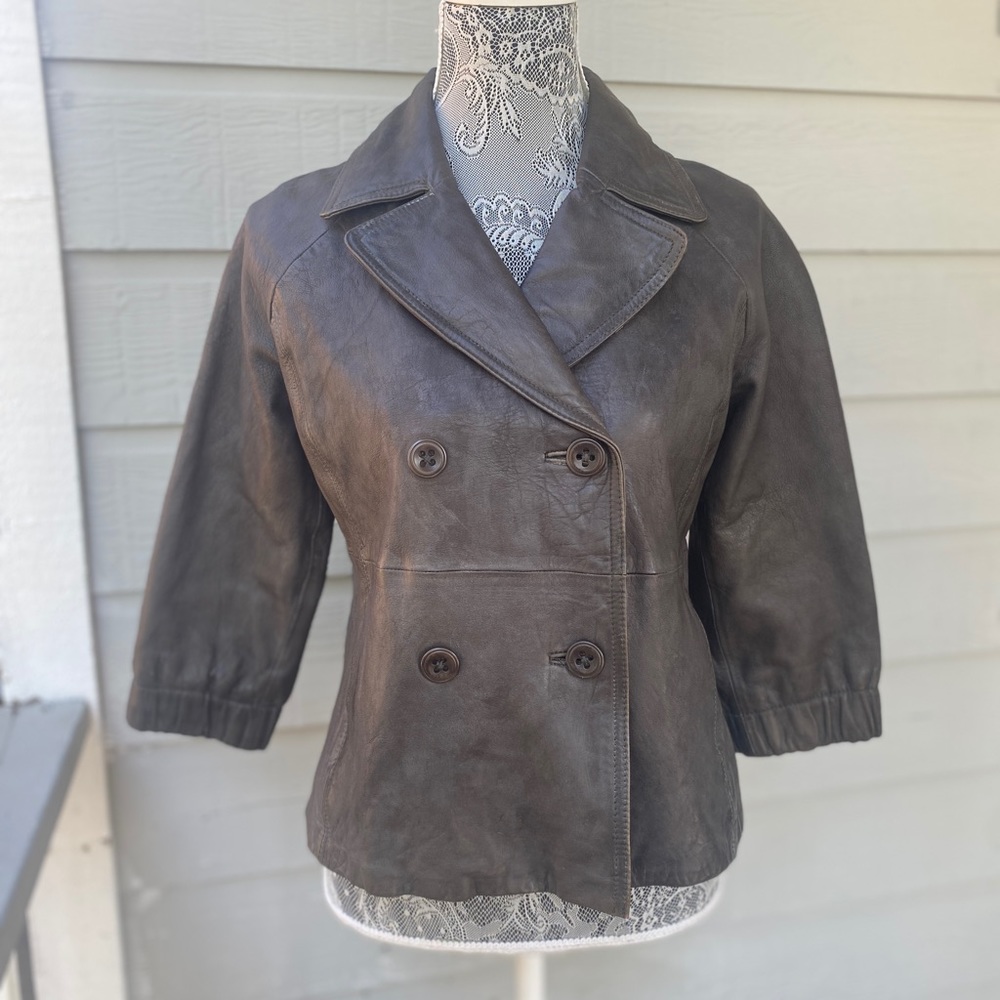 Gap Leather Bolero Jacket